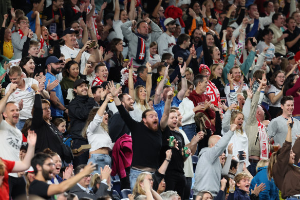 England v Denmark: another big crowd.