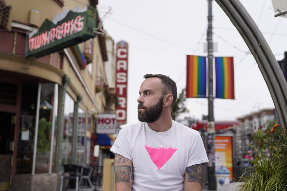 Tom Temprano, in the Castro neighbourhood of San Francisco, had his second dose of the monkeypox cancelled because of short supply. 