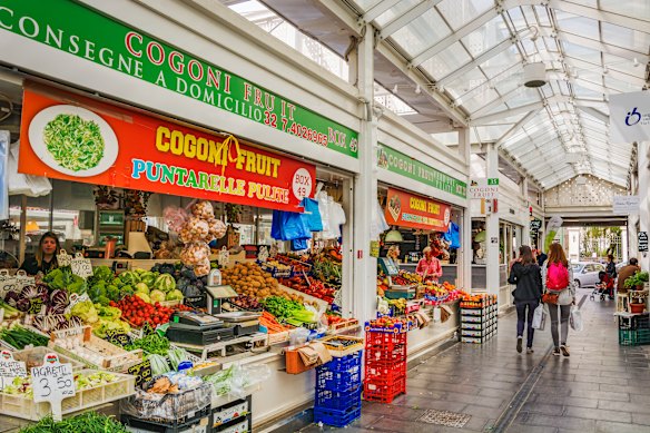 At the market in Testaccio, Rome.