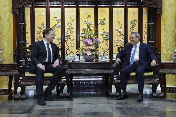 Elon Musk’s meetings included one with Chinese Premier Li Qiang.