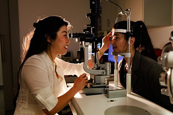 Ophthalmologist Dr Tanya Trinh can find out a lot about a person’s heart health from their eyes.