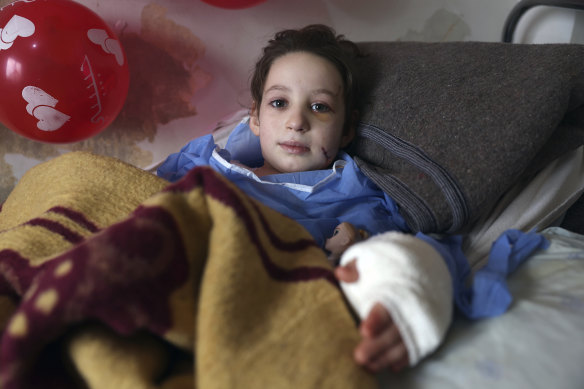 Hanaa Sharif, 7, was the only survivor of her family to be killed when her home collapsed.