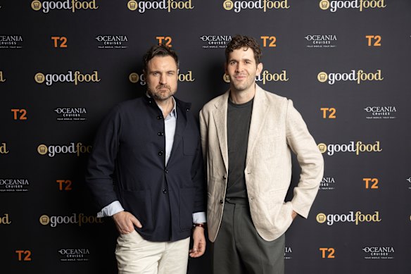 The Sydney Morning Herald Good Food Guide editors Callan Boys and David Matthews.