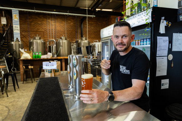 Like many NSW business owners, Beau Curtis from The Social Brewers in Mortdale is expecting a subdued Christmas.