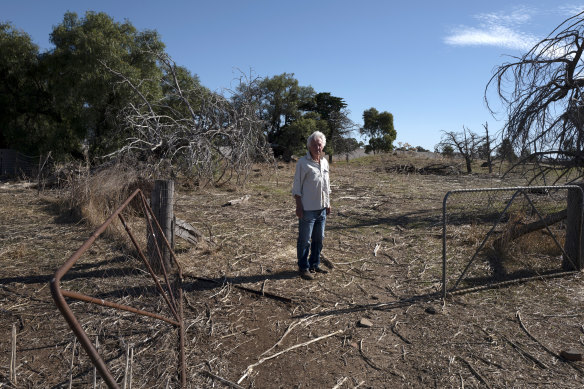 Gaita at the site of his childhood home. 