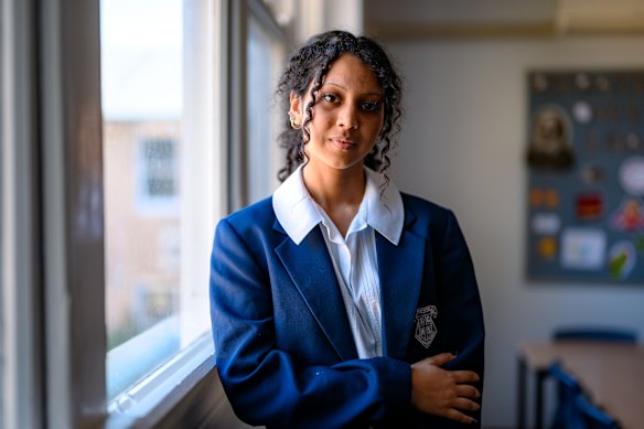 Strathfield Girls year 11 student Nelum Purohit says she can see the benefits of timed exams for HSC assessment.