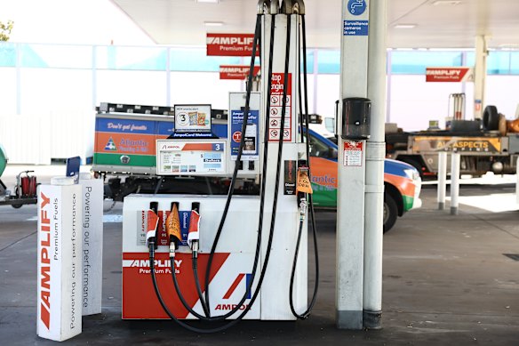 All pumps were out of order at Ampol on Military Road, Neutral Bay.