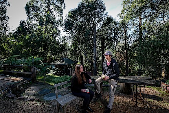 Pine Ridge Road residents Emma Pattenden and her partner Jason Svarc.