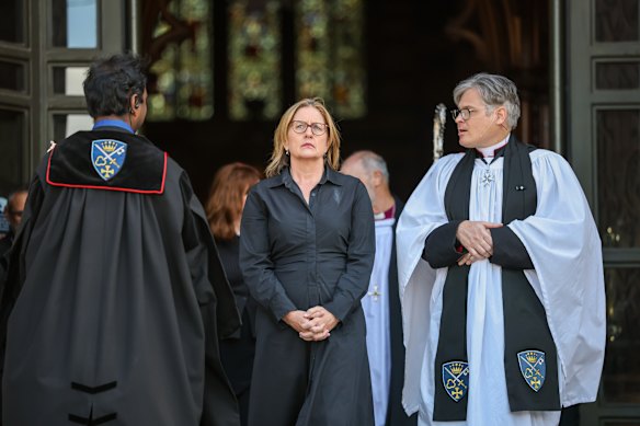 Premier Jacinta Allan and the Reverend Dr Andreas Loewe at St Paul’s.