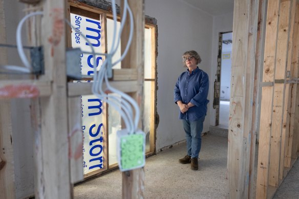 Madeleine Serle’s house in Maribyrnong is still in disrepair.