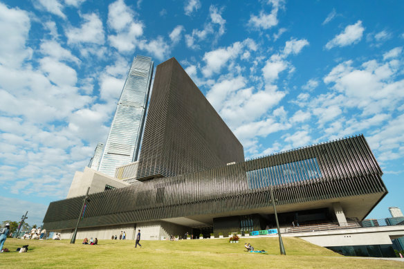 The M+ gallery, West Kowloon Cultural District, Hong Kong.