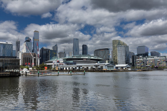 The Docklands waterfront.