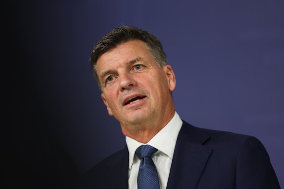 Opposition Leader Angus Taylor.