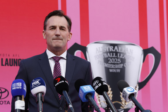 Andrew Dillon will lead the AFL into battle as expansion happens in several states