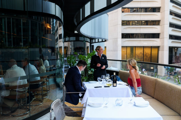 The Grill is the centre floor of a stack of three venues from The Point group billed as The International. 