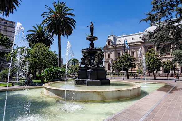 The Plaza Belgrano in front of the Jujuy Government Palace in San Salvador de Jujuy.