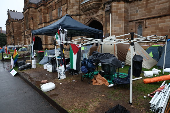 NSW Police requested the university take action to remove the encampment, but the institution did not do anything for a further two months.