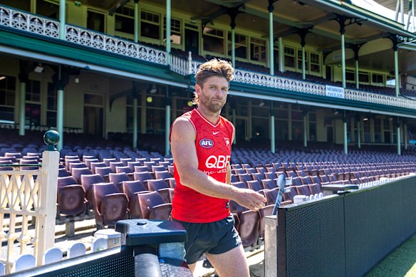 Swans veteran Dane Rampe.