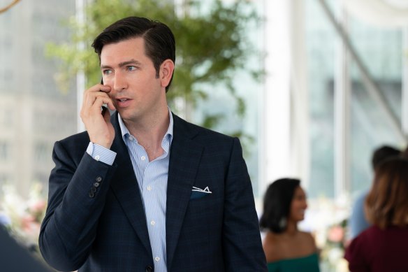 Nicholas Braun plays cousin Greg on Succession.