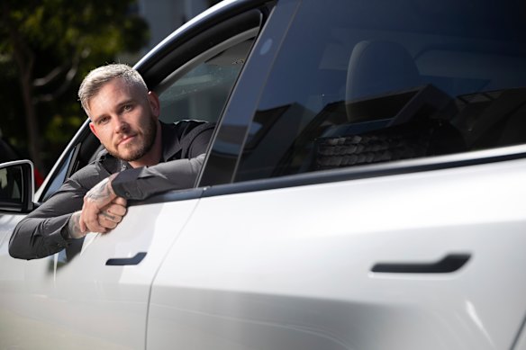 Callan Root bought his Tesla in December, and loves it – including the hidden door handles.