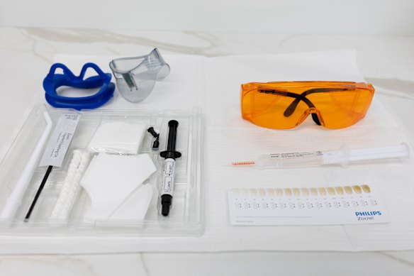 The teeth whitening kit at Pitt Street Dental Centre.