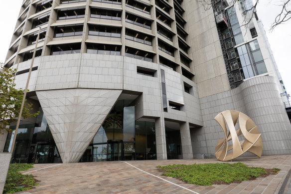 Shell House is a modernist building at the corner of Spring and Flinders streets in the Melbourne CBD.