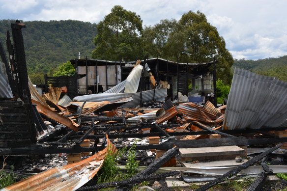 One hundred years of beautiful timbers and a lifetime of furnishings, memories and family was destroyed in about an hour.