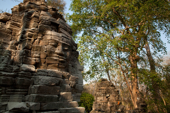 Ancient ruins at Banteay Chhmar near Battambang, Cambodia. 