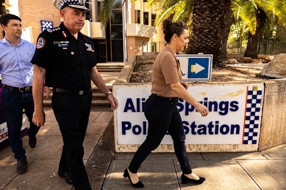 The NT chief minister and police commissioner on Friday morning.