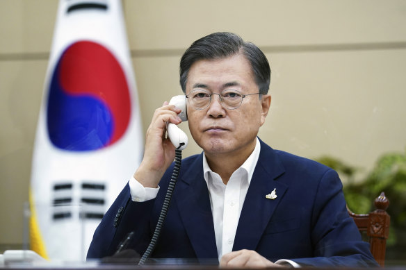Moon Jae-in faced intense political fallout over the death of the fisheries official.