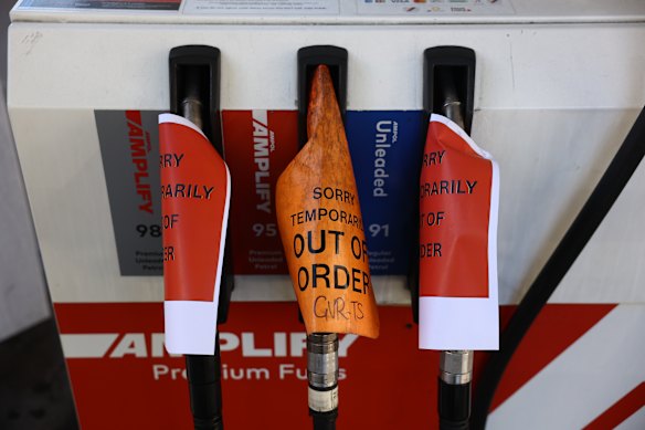 بعض محطات البنزين في سيدني نفدت من الوقود. 