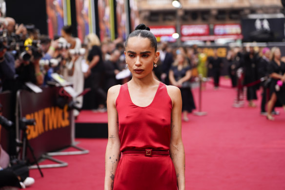 Zoe Kravitz – actor, writer, musician, model, and now director – at the London premiere of Blink Twice.