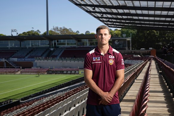 Joey Walsh will start at halfback for Manly against the Panthers on Sunday night.