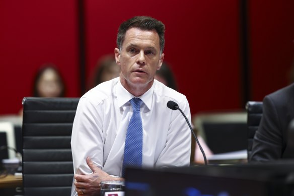 A bruising end to his first year in power … Premier Chris Minns.