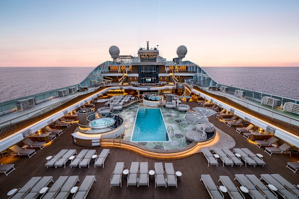 No need to fight over sun loungers on the pool deck.