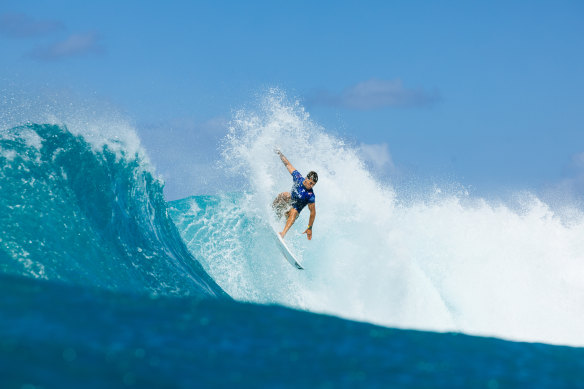 Australia’s Jack Robinson has claimed his first Sunset Beach title. 