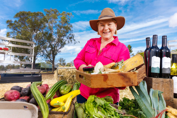 Dallas Davidson has started the Towri Growers Market on the sheep farm she runs with her mother Carolyn.