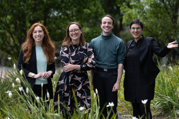 Greens MPs Sarah Mansfield, Aiv Puglielli, Katherine Copsey and Gabrielle de Vietri are among those the government is trying to convince to support its hate speech legislation.