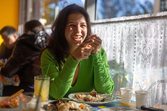Light and shade: Loribelle Spirovski at lunch at Tita.