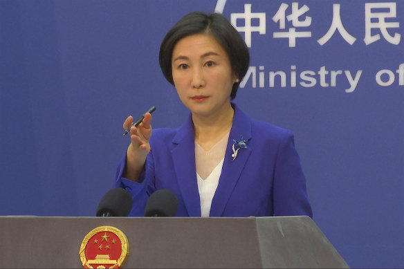 ‘Information warfare’: Chinese Foreign Ministry spokesperson Mao Ning.