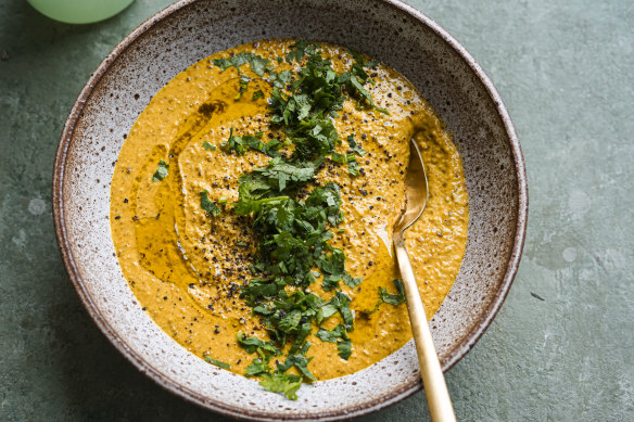 Budget-friendly and comforting carrot and lentil soup. 