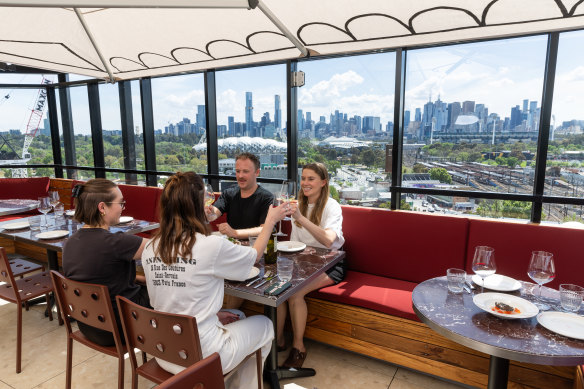 The best outlook is from the city-facing deck.