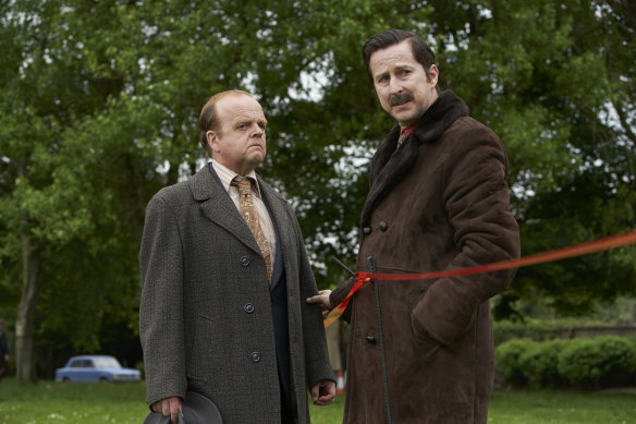 Toby Jones and Lee Ingleby in The Long Shadow: ineptness and fear.