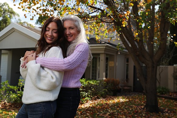 Mikaela Binns-Rorke, 21, and her mum, Natalie Binns are happy living under the same roof in the family home at Menai.