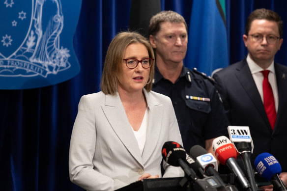 Premier Jacinta Allan with Victoria Police Chief Commissioner Shane Patton.