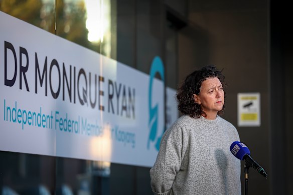 Independent MP Monique Ryan.