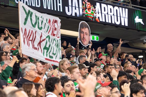 South Sydney fans showed their support for Jai Arrow last month.