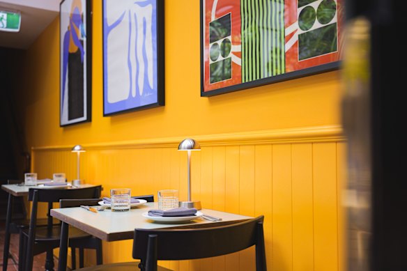 The venue’s interior is as colourful as its exterior. 