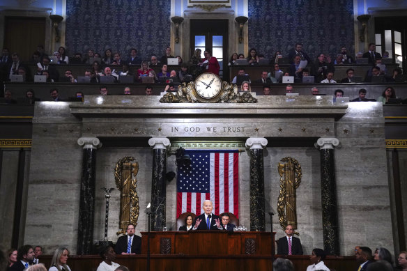 President Joe Biden delivers his third State of the Union address to a joint session of Congress.