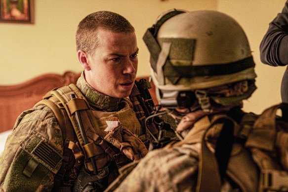 Will Poulter as the commander who suffers a hugely disorienting bout of concussion.